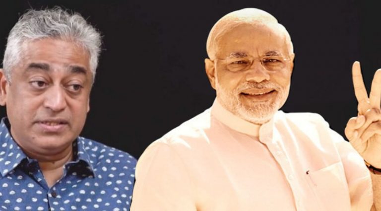 Sensing a possible Modi victory, Rajdeep Sardesai proceeds to discredit his own channel’s Exit Poll even before it is aired