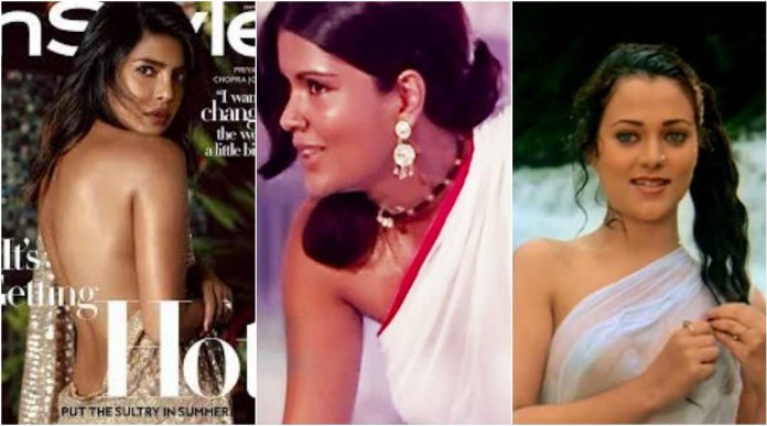 Bollywood's Sarees have never needed blouses