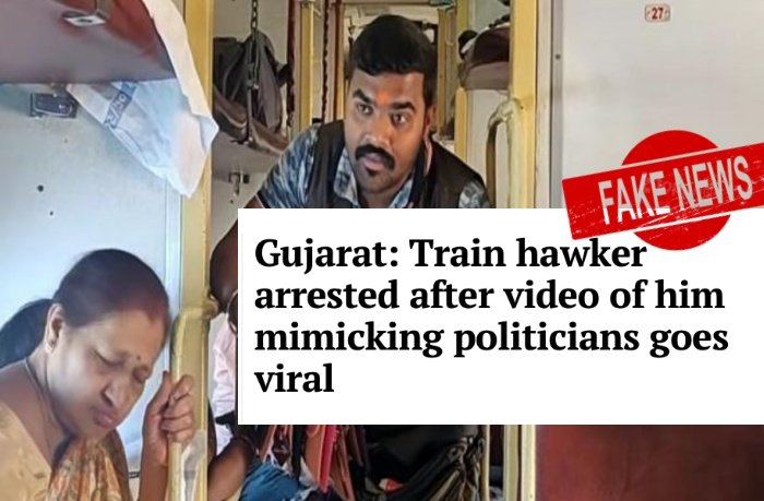 Media spreads fake news: Hawker arrested for being a repeat offender, not for mocking politicians ‘especially PM Modi’