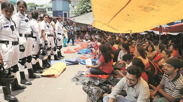 Kolkata: Junior doctors protest against state govt’s apathy after mob attack following Mohd Sayeed’s death in hospital