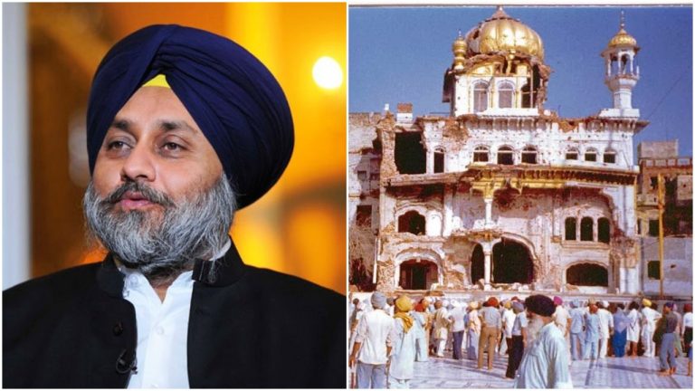 On Operation Blue Star’s 35th anniversary, SAD chief Sukhbir Badal meets Home Minister Amit Shah, demands a through probe