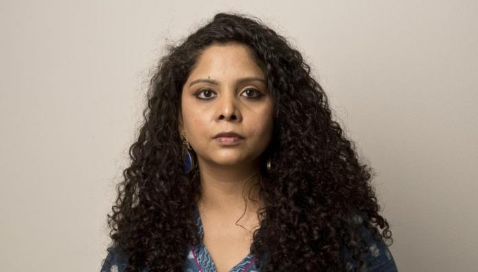 Rana Ayyub flustered as a journalists mentions religious identities of Aligarh murder case