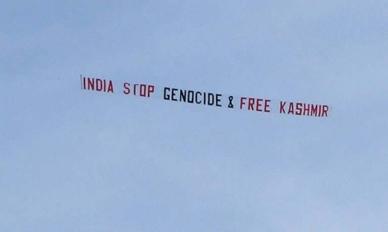 Political propaganda reaches Headingley: Plane flies over stadium where India plays today with ‘Free Kashmir’ message