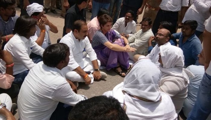 Priyanka Vadra attempts to visit Sonbhadra massacre site despite section 144, detained by police at guest house