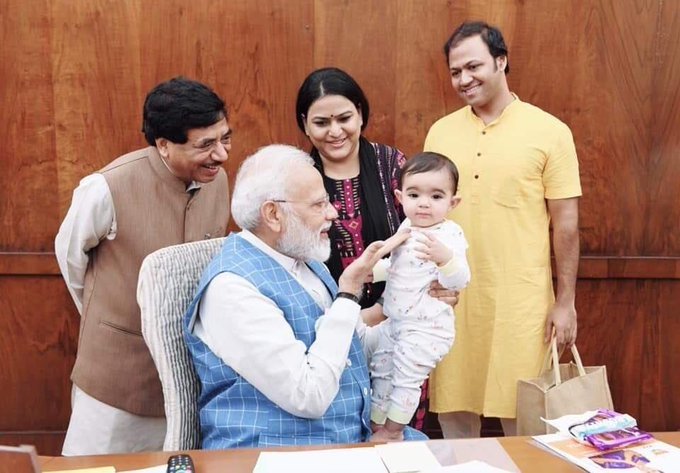 Who is Prime Minister Modi’s ‘very special friend’ who came to meet him in the Parliament today?