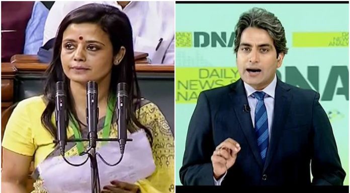 TMC MP Mahua Moitra files a criminal defamation against Sudhir Chaudhary