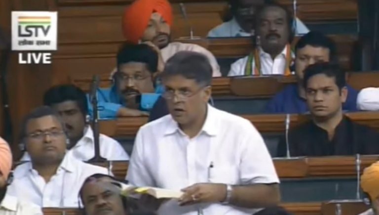 Manish Tewari misleads the parliament by saying Article 370 was permanent. Here are the facts