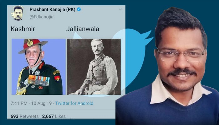Journalist who likened Dalits to animals now compares Indian Army chief General Bipin Rawat to General Dyer, deletes tweet