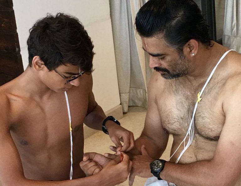 Actor R Madhavan hounded on social media for sharing pictures of himself wearing the Poonal or Yajnopaveetham