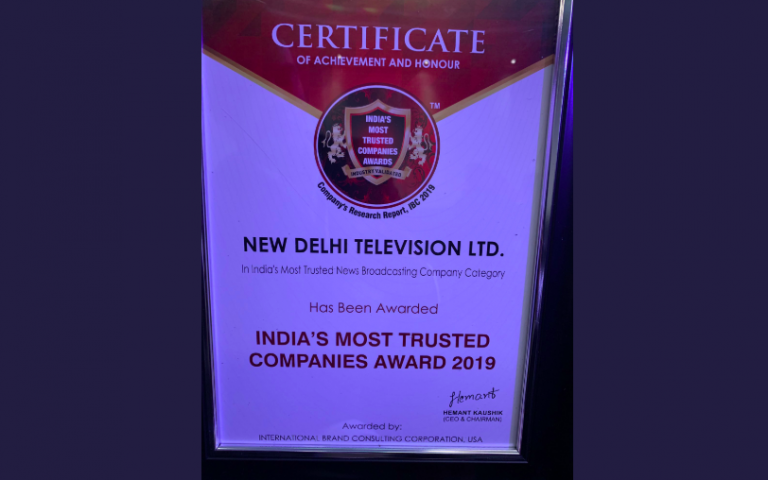 An unknown company names NDTV as most trusted company, Twitterati point out it may be as shady as NDTV’s taxation dealings