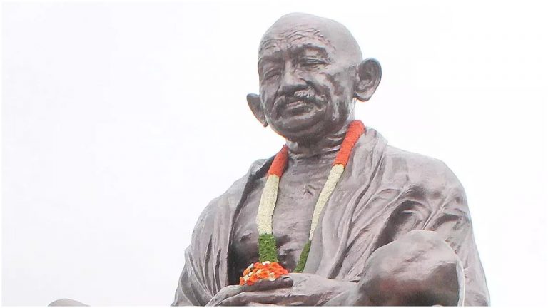 Telangana: Gandhi statue vandalised, pro-Pakistan slogans written in Nizamabad
