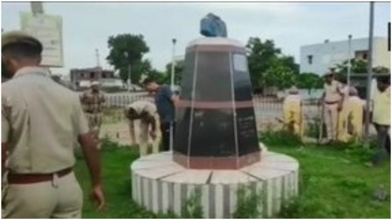 Days after Article 370 was taken down, unknown miscreants vandalise Shyama Prasad Mukherjee’s statue in Rajasthan