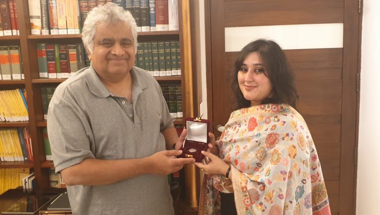 Daughter of Sushma Swaraj fulfils her last wish, presents One Rupee coin to Harish Salve for representing Kulbhushan Jadhav