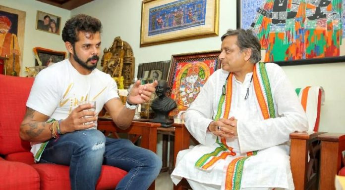S Sreesanth plans to fight 2024 Lok Sabha election against the sitting MP Shashi Tharoor