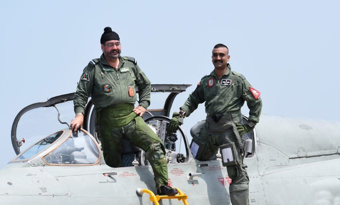 Wing Commander Abhinandan Varthaman flies MiG-21 sortie with Indian Air Chief Marshal BS Dhanoa