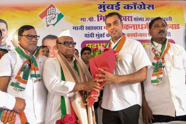 Eknath Gaikwad appointed as Acting President of the Mumbai Congress, replacing Milind Deora