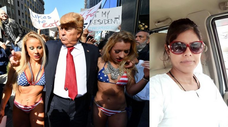 Rajasthan Mahila Congress Secretary Reena Mimrot shares obscene images of Trump lookalike groping woman to malign US President
