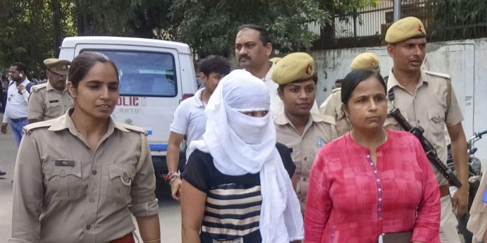 UP law student who had accused Chinmayananad of rape has been arrested under extortion charges by SIT