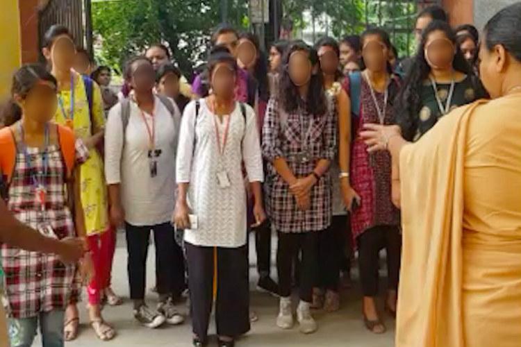 Hyderabad: Students of St Francis College harassed by college admin because their Kurti length was one inch above knee