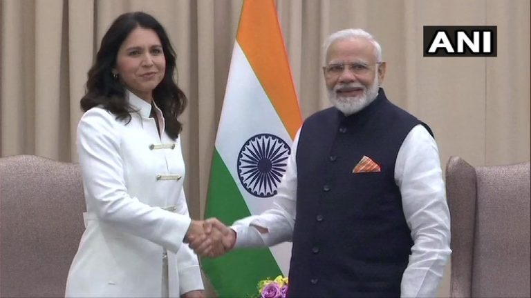 Putting an end to rumours that Tulsi Gabbard ‘snubbed’ PM Modi over ‘Hindutva’, she meets him on the sidelines of UNGA