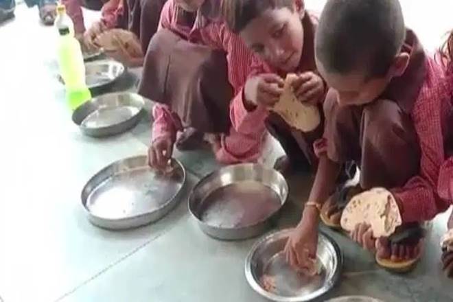 Mirzapur: Salt and roti mid-day meal row staged? Police books journalist and village Pradhan’s rep for conspiracy