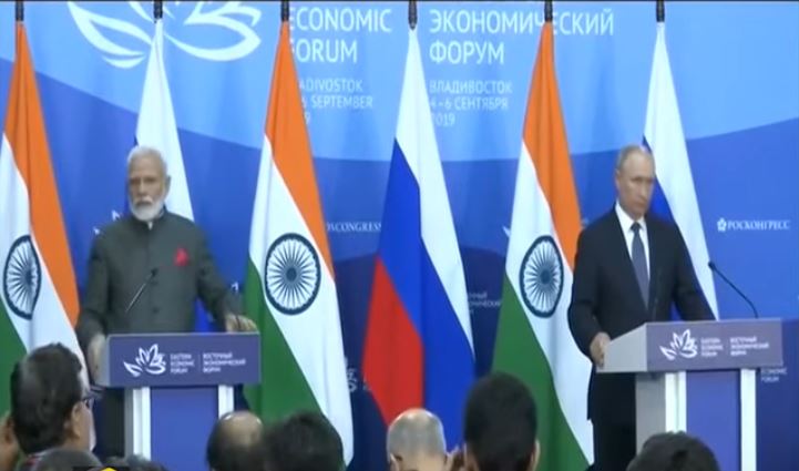 We both are against outside influence in internal matters of any nation: PM Modi in a joint press conference with President Putin in Russia