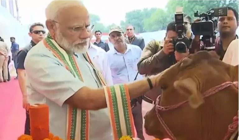 It is unfortunate that some people think we have gone back to 16th century as soon as they hear ‘Om’ or ‘cow’: PM Modi in Mathura