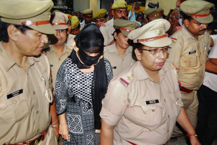 Law student who had accused BJP leader Swami Chinmayanand of rape arrested in extortion case (image: Deccanherald)