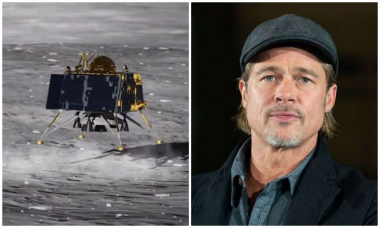 Did you see the Vikram Lander? Brad Pitt asks about lunar module to American astronaut on the ISS