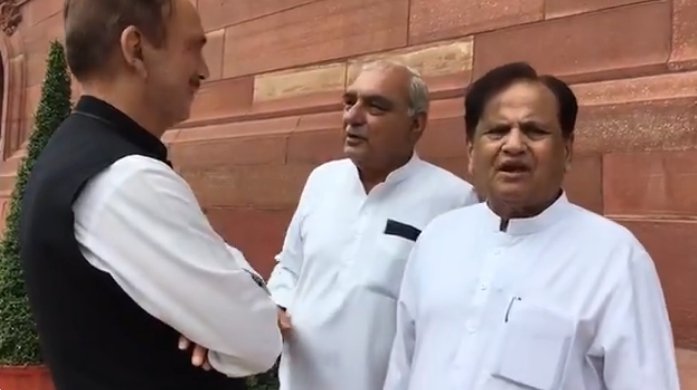 Viral video shows Ahmed Patel asking where the party has gone in Haryana after told about dismal internal survey results for assembly elections
