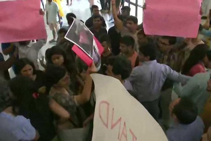 JNU: AISA members try to disrupt minister Jitendra Singh’s seminar on Article 370 abrogation