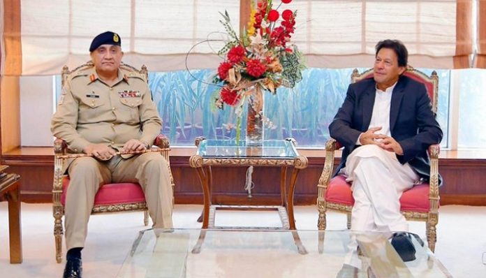 Pakistan PM Imran Khan and Army chief General Qamar Javed Bajwa