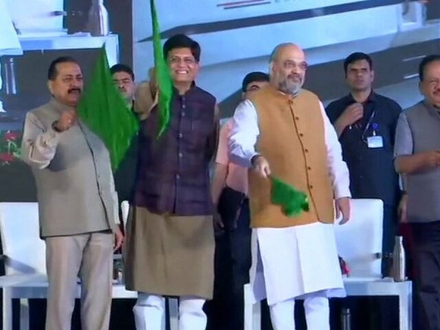 The journey from Mohandas to Mahatma also started from a train: HM Amit Shah flags off Delhi-Katra Vande Bharat Express