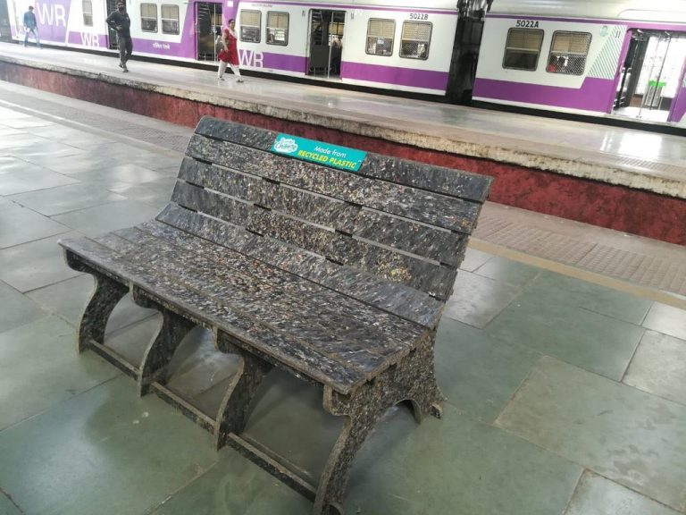 In a first, Western Railways installs three benches made of recycled plastic at railway station