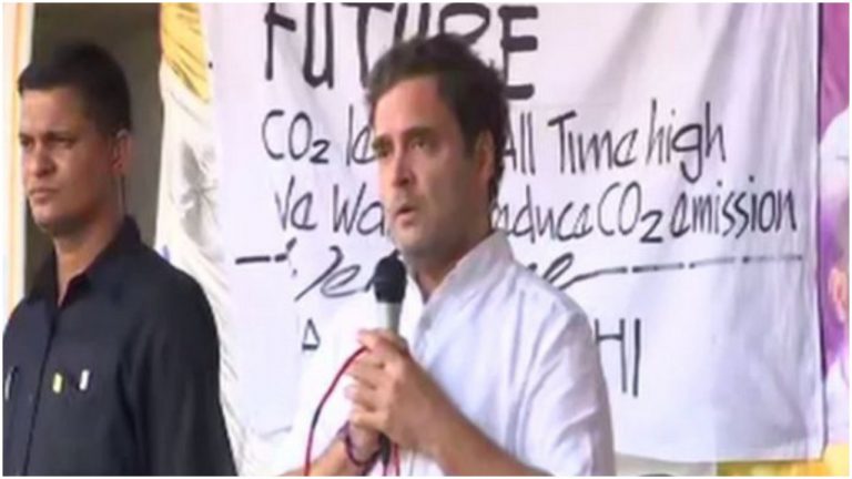 Rahul Gandhi joins protests demanding lifting of night traffic ban through Bandipur forest in Karnataka, imposed due to death of animals