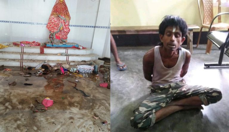 Assam: Muslim man caught vandalising, looting and torching Lakshmi Temple in Barpeta