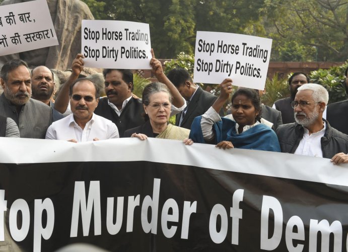 Congress twists opposition boycott of Constitution day, claims it was excluded from the program