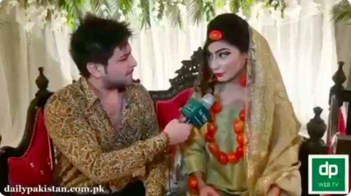 With tomato becoming precious commodity in Pakistan, a Pakistani bride trolls economy by wearing tomato jewellery at her wedding
