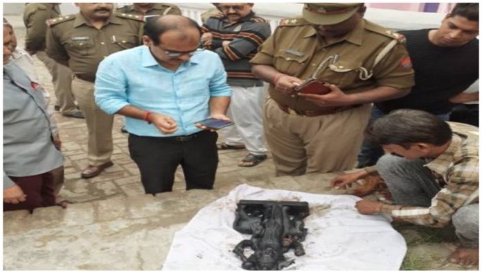 Shani Dev idol inside temple premises vandalised in Bulandshahr village
