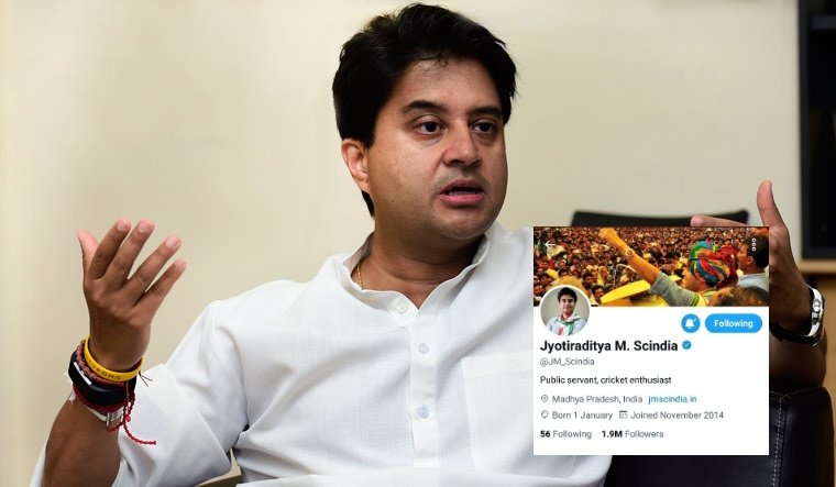 Change in Twitter bio of Jyotiraditya Scindia fuels speculations, JM Scindia issues clarification