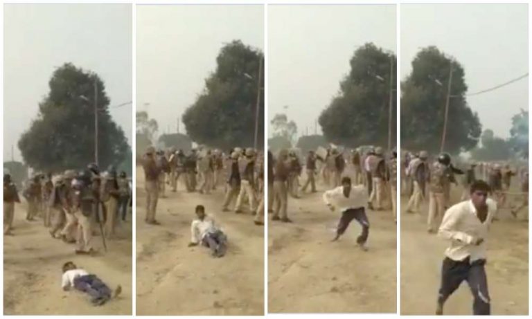 Watch: The ‘half-dead farmer brutally beaten by UP Police’ gets up and runs after filming video is over
