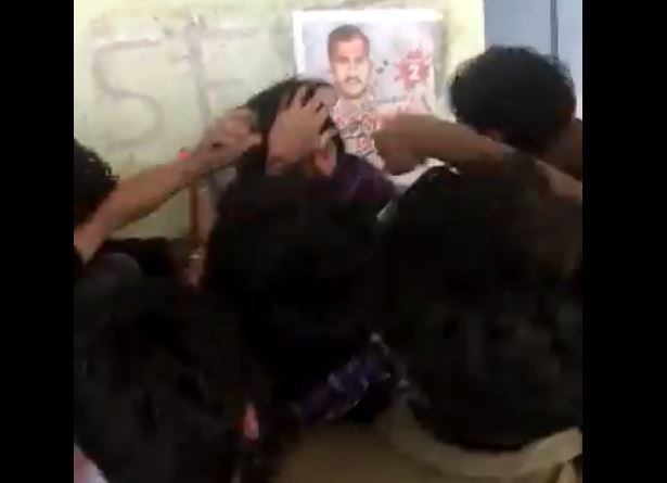 ABVP worker trying to conduct a seminar on CAA brutally assaulted by SFI goons in Thrissur