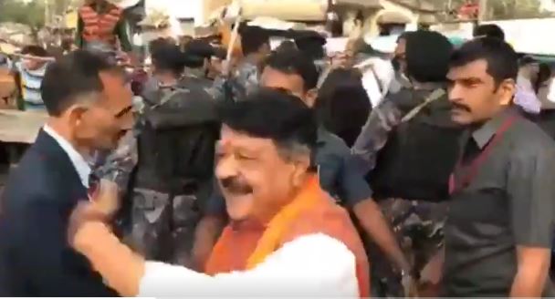 BJP’s Kailash Vijayvargiya shares videos of being surrounded by Muslim mob, says WB government showed no concerns to his safety