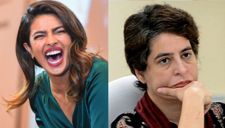 New Delhi: Congress party leader chants ‘Priyanka Chopra Zindabad’ instead of Priyanka Gandhi
