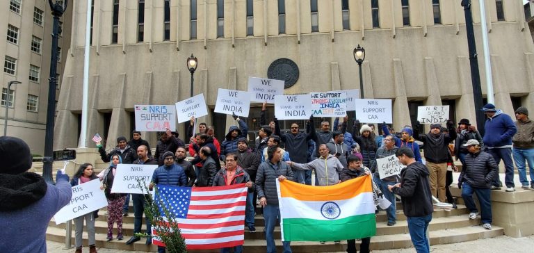 Indian diaspora in United States hold rallies in support of CAA to counter myths and lies spread by leftist organisations