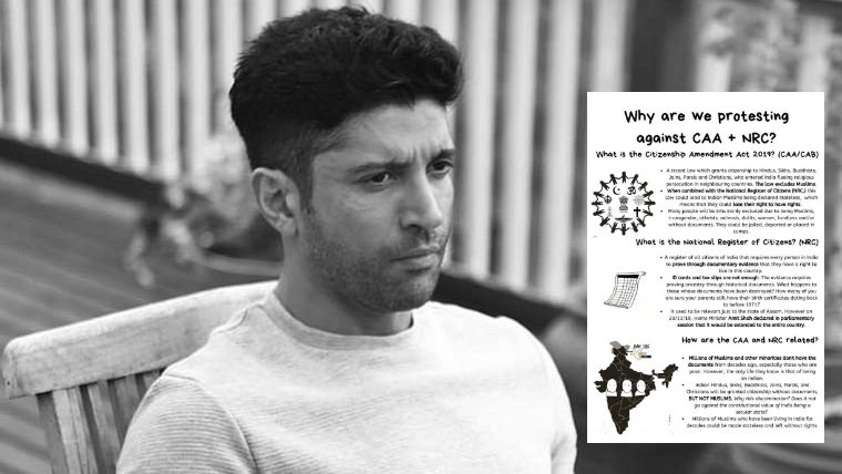 Truth behind anti-CAA image shared by Farhan Akhtar: A Kashmiri separatist org that called Islamic terror org JKLF ‘secular’