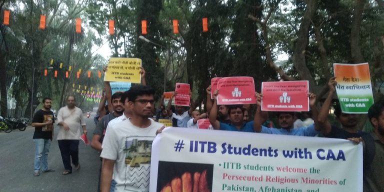 IIT Bombay students march in support of CAA, rue misinformation against the act and politicisation of educational campuses