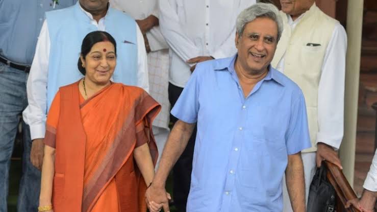I pray you do as good in life as she did: Sushma Swaraj’s husband’s tweets are all things warm, fuzzy and inspiring
