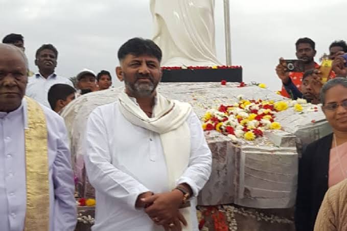 RSS, VHP and other groups protests against the proposal for the construction of 114 feet tall Jesus Christ statue at Kanakapura