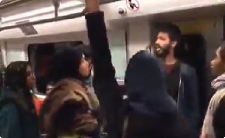 Watch: Anti-CAA ‘protestors’ chant pro-Islam slogans inside Delhi Metro
